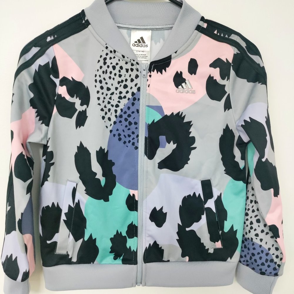 Adidas Girl's Multi-colored running jacket size 10-12
